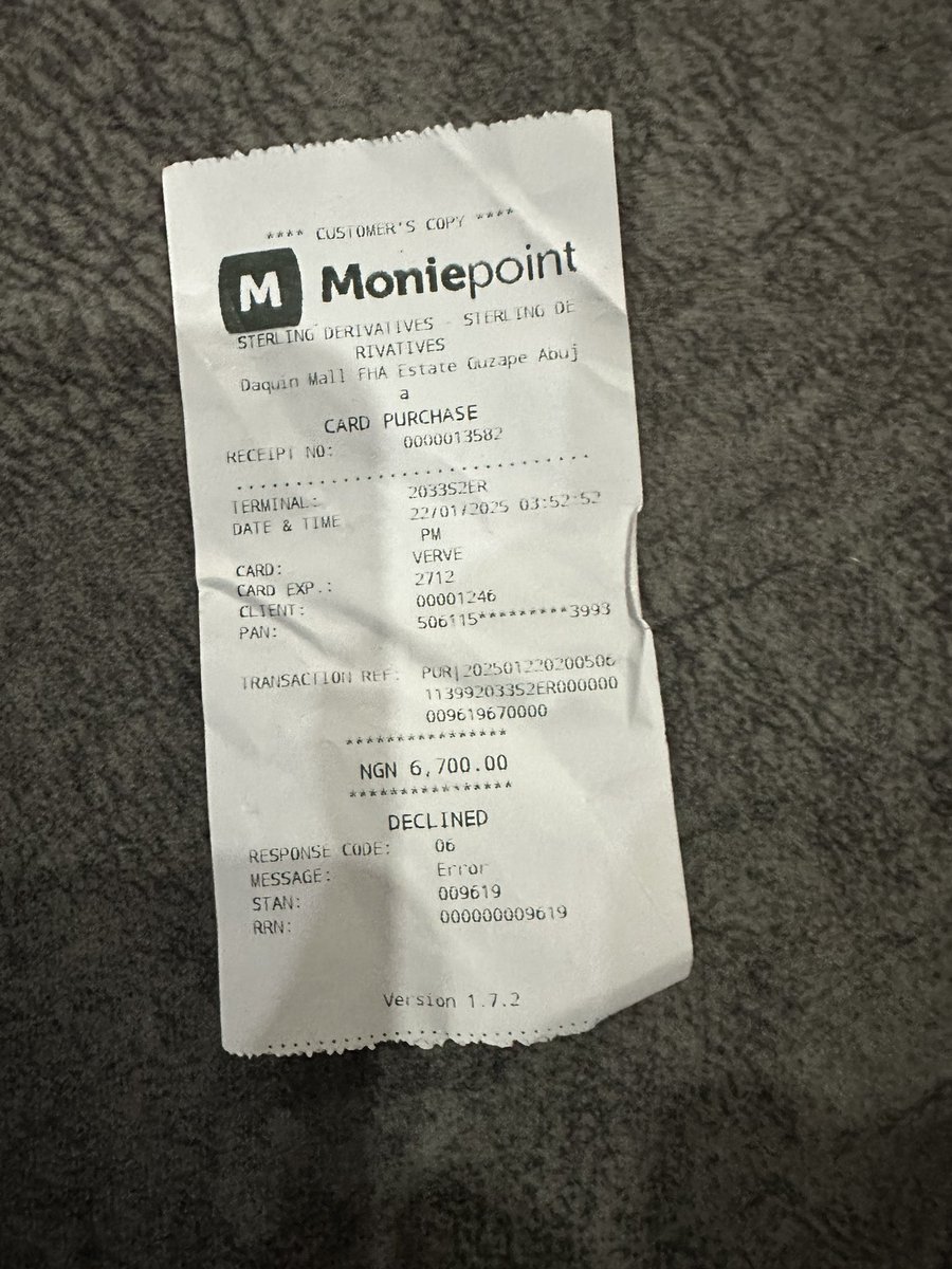 Jegastun's tweet photo. #FidelityCares good morning! I was debited with N6,700 on the 22nd of January on POS machine and requested for reversal immediately but up till  I have not be credited, see attached the receipt of the transaction below. Here is my account number: 6530029594 https://t.co/kz7AITkUQe