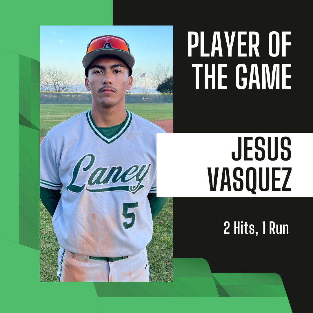 Player of the Game (game 2 of the DH). Jesus Vasquez.