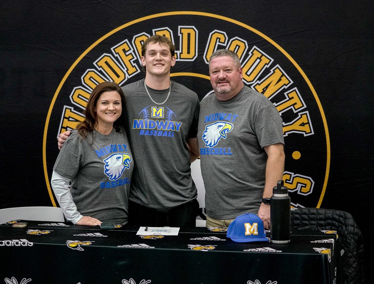 BlackandGoldDa1's tweet photo. Congrats to Brayden Burton on his commitment to Midway University to further his education and play baseball for the Eagles. https://t.co/zVm2CD4SwV