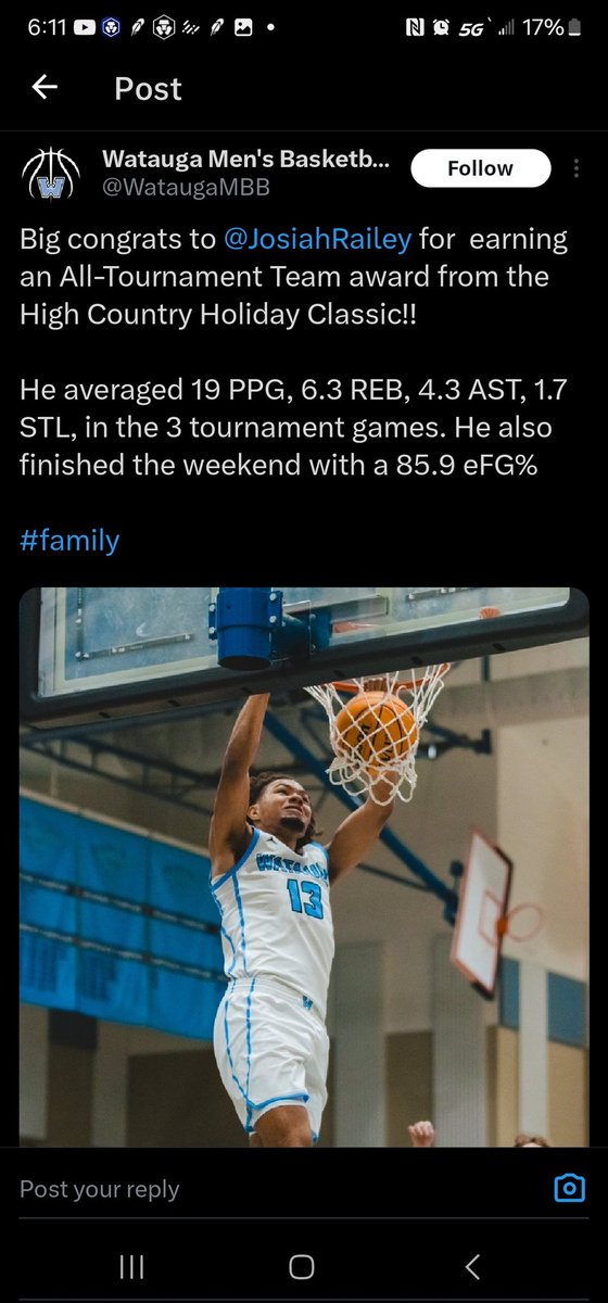KoryWhite18's tweet photo. @McClintockPhil 
@JosiahRailey
Josiah Railey 
Class '25
Watauga HS 
Boone, NC 
GPA 4.0
Ht: 6'2
Wt: 190
Pos: SF/SG
Team MVP '24
Conf. POY '24
828-457-5095
828-964-4848
Victorialipford@gmail
https://t.co/y6ew7qmAAg

https://t.co/nB26GUH5YS

https://t.co/pAxSLXPWqU https://t.co/6HQJ6VHvDM