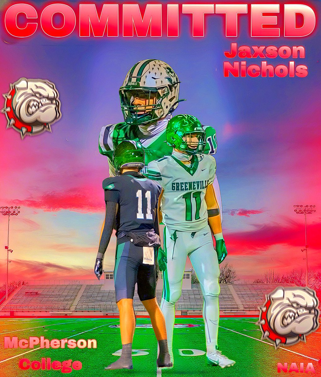 100% committed! I wanna give all the glory to god! Dream has become a reality and it’s time to shine and im coming for it all! Go Bulldogs 🙌🏽⭐️<a href="/GreeneDevilsFB/">GREENEVILLE FOOTBALL</a> <a href="/Spradlen2536/">Eddie Spradlen</a> <a href="/CoachLeppke/">Mitch Leppke</a> <a href="/MACBulldogsFB/">McPherson Football</a>