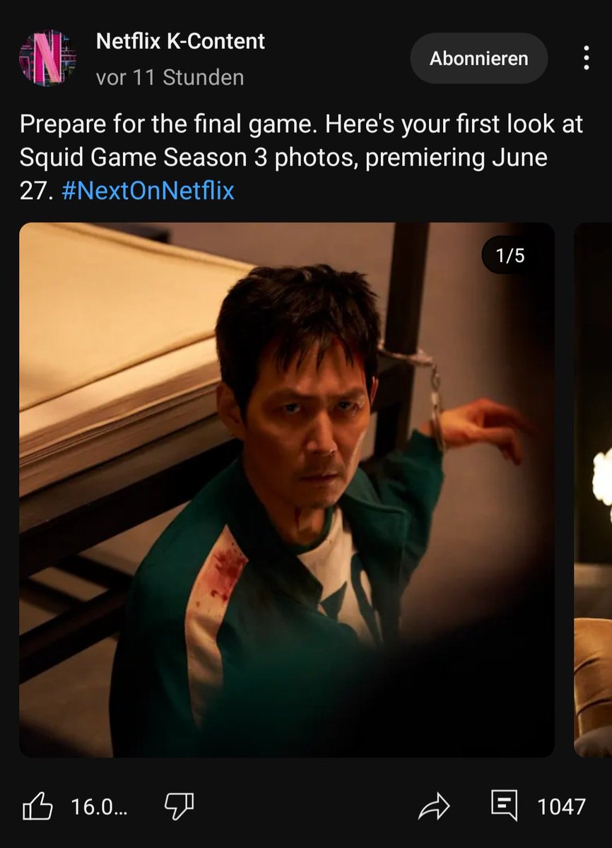 NiceCooper_YT's tweet photo. Squid game Staffel 3 kommt Am 27 Juni auf Netflix Paar Bilder  wurden Gezeigt Habt Ihr es Schon Gesehen?  #SquidGame3 https://t.co/R6kuwDFkv9