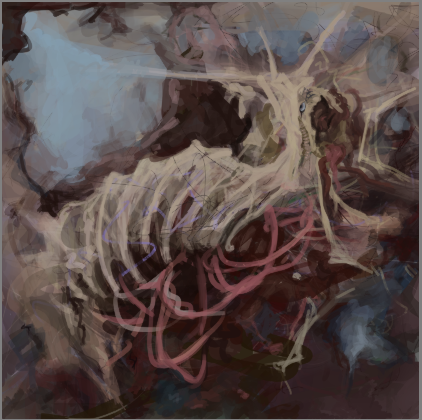 Samuel_D_ART's tweet photo. I dont post enough WIP's so here is another album cover Im working on! Still thinking of a title. 

Also, I could use a few extra bucks, so if you need a gross custom piece of art let me know and we work out a price! https://t.co/QXv8bNs95b