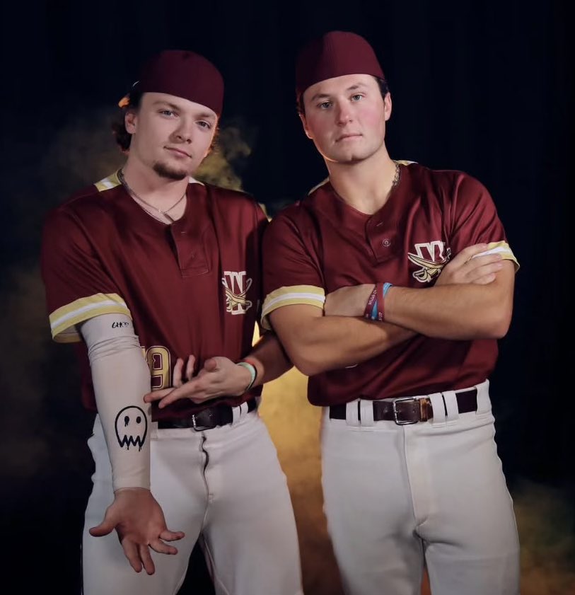 Walsh University middle infielder and Ghost Runner athlete, Brodey Acres, reppin’ the Ghost Sleeve!