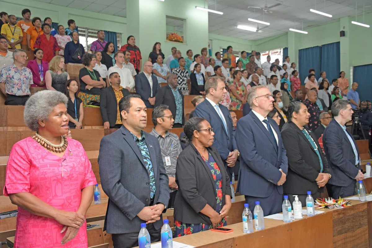 GermanyPacific's tweet photo. π©πͺ Ambassador attended the launch of the Colonial War Memorial Hospital (CWM) Priority Infrastructure Plan, officiated by HPM @slrabuka. This plan ensures critical upgrades to keep the hospital functional while paving the way for a new national hospital. #FijiHealth #CWMHospital https://t.co/fOKqhYAvVS