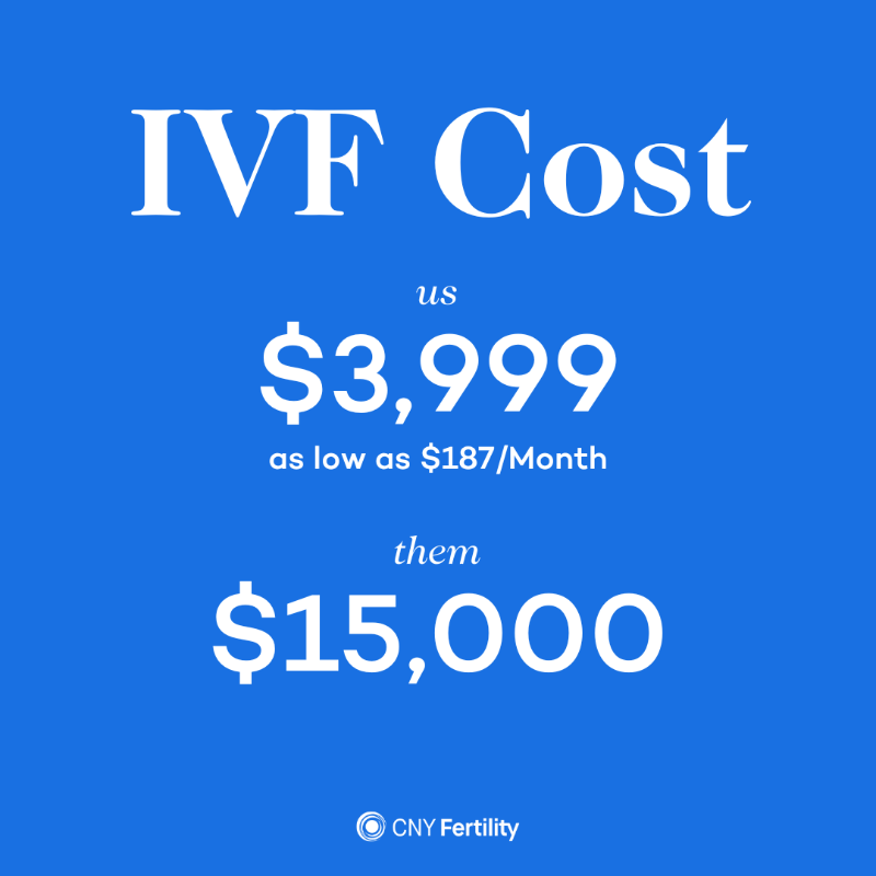 CNYFertility's tweet photo. CNY Fertility offers top-quality fertility care for a fraction of the price. Learn why thousands choose CNY Fertility every year for their IVF and family-building needs. With over 30,000 lives created since 1997, your family starts here.