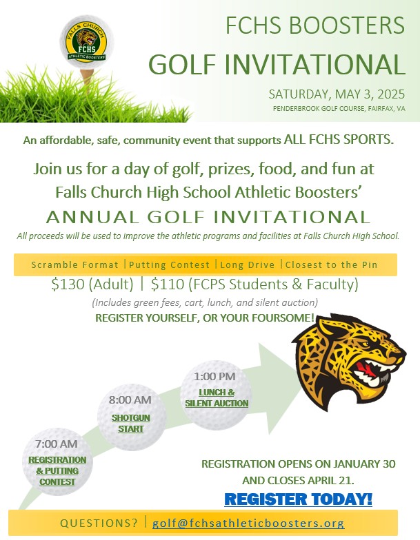 fchsathleticboosters.org/golf-tournamen…

REGISTRATION IS OPEN for the 2025 FCHS Golf Invitational!! Use the link above. Sponsorship information is also available on the same link. We hope you can join us!