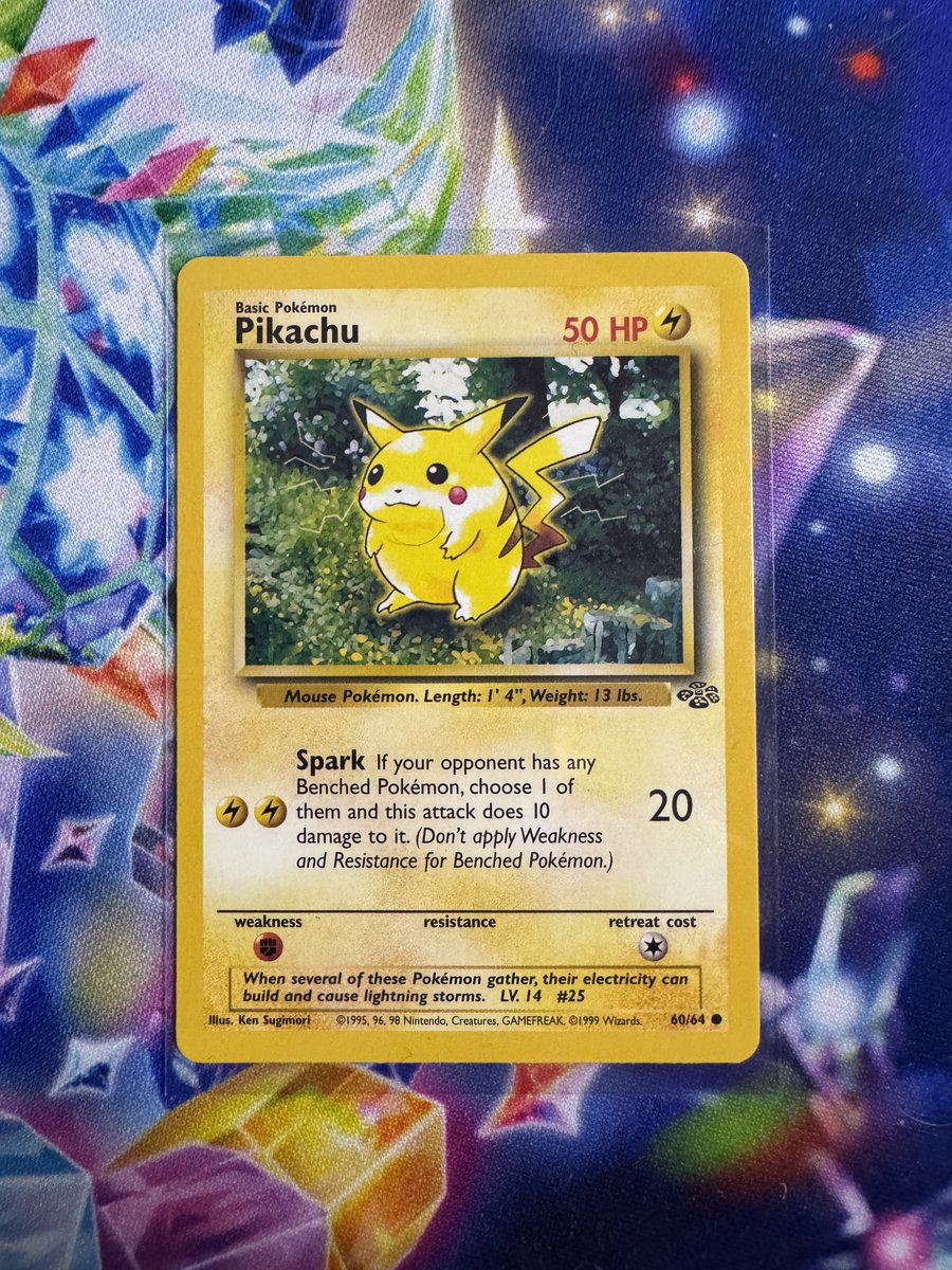 PokeTeeJay's tweet image. ⚡️ FREE PIKACHU ⚡️ 

Giving away this clean Jungle Pikachu. To enter:

• Follow me @PokeTeeJay 
• Like &amp;amp; RT ♻️ 
• Tag a friend

Ends 2/7 🕰️ 
#Pokemon