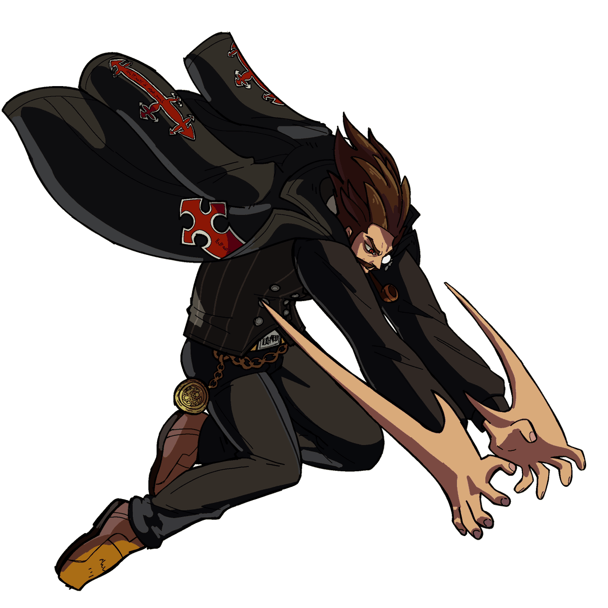 strive slayer doing xrd slayer j.h bcuz i really liked the animation. the scary grabber doing his scary grab