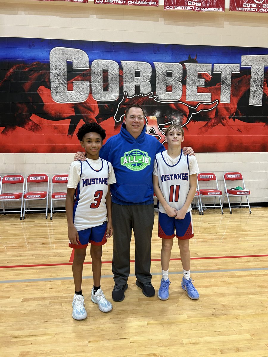 Always great to get out and support #AIBCfam ! Isaiah &amp; Brayden combined for nearly 50pts, double digit assists, &amp; steals in a big 45 pt win for Corbett 8th grade A team.  2 of the top '29s in the area‼️ 👀 forward to 👏 them on 🍿🥤Bright futures 📈📈
🌎&gt;🏀 #AIBCfam4Life #Alumi