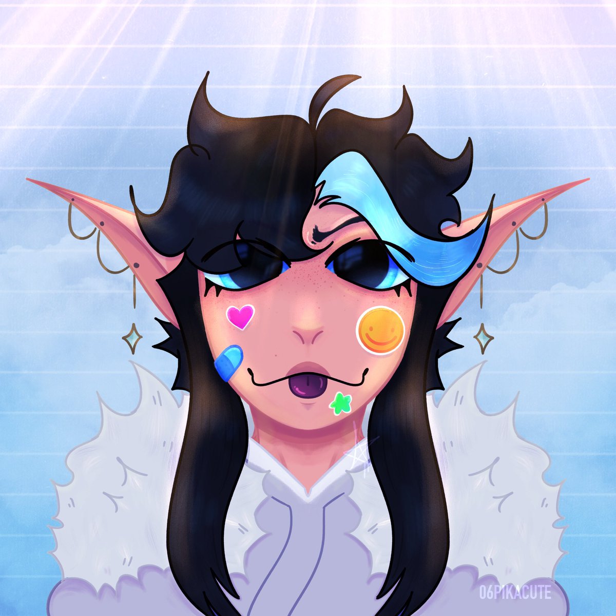 06pikacute's tweet photo. Full of joy and whimsy 💥 #art #artist #drawing #digitalart #silly #oc https://t.co/uaZoOQabZy