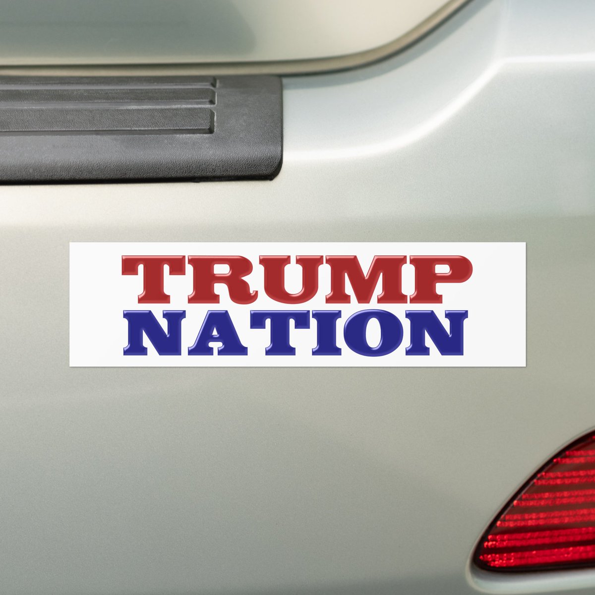 teaparty_store's tweet photo. Trump Nation red blue Bumper Sticker
#Trump #Trump2025 
Shop at https://t.co/sJLSYZdEoc https://t.co/dNg4F8ehQT