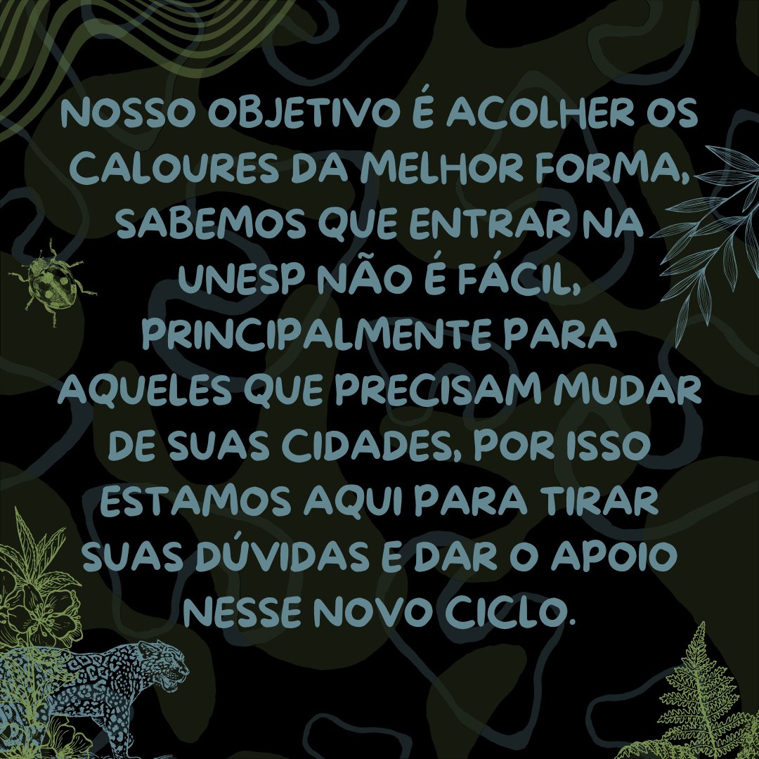 cabioax's tweet photo. OI!  você é calouro 🎉 de biologia 🦠 na Unesp Assis?! 

Entre em contato 🤳🏽 com a gente pelo twitter ou pelo Instagram! @cabioax https://t.co/s6neFNrYAY