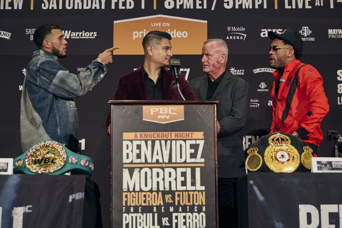 NunanBoyPromo's tweet photo. “I’m going in there to try to hurt him in
every single round say’s Benavidez”
“I’m gonna end the myth that he’s a monster say’s David Morrell”
2 days to go!
#BenavidezMorrellJr #DavidBenavidez #DavidMorrellJr #PBCBoxing #AmazonPrime @premierboxing 📸 https://t.co/0kb7EXXzbU