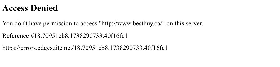 Ian_L_M's tweet photo. @BestBuyCanHelp Hi, my web browsers on my home internet connection cannot access your site after trying to purchase an RTX 5090 site at launch this morning. How can I restore this? https://t.co/nWOFYahFHi