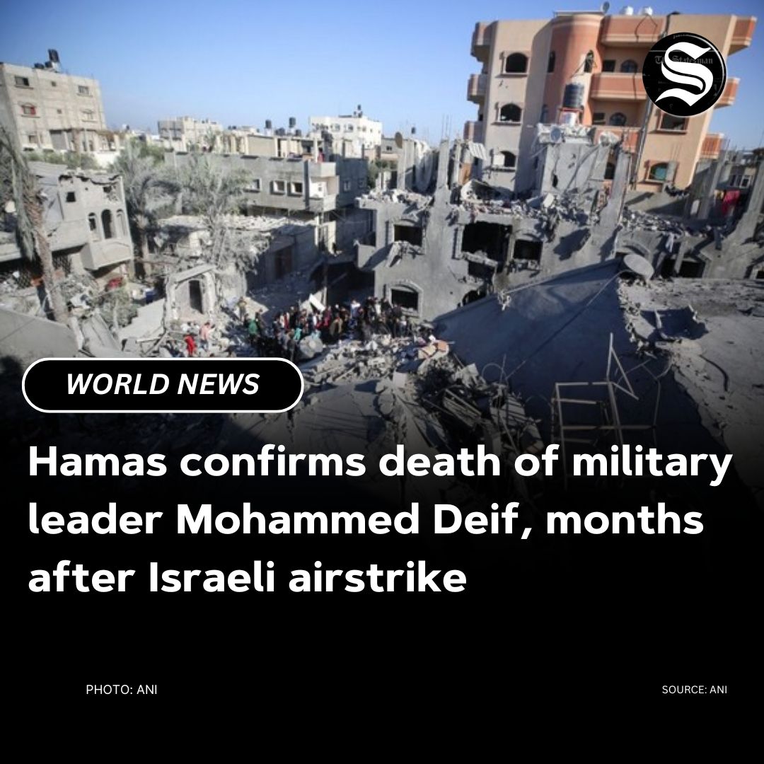 TheStatesmanLtd's tweet image. According to reports, #Hamas has confirmed the killing of its military leader, Mohammed Deif, in an Israeli strike months after the #IsraelDefenseForces&apos; announcement. The Israeli military said that it obtained intelligence confirming his death in the past few hours. Deif was…