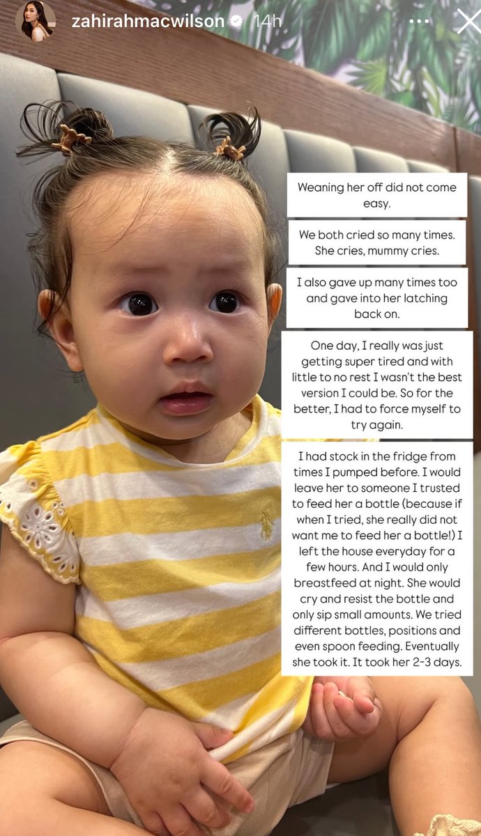 iweenshares's tweet photo. Eventhough zahirah dah weaned off baby dia tapi dia masih exclusively pumping ya 👏🏻

Kudos mama; antara tips she shared on her igstory 👇🏻 https://t.co/MpEjyytb0A