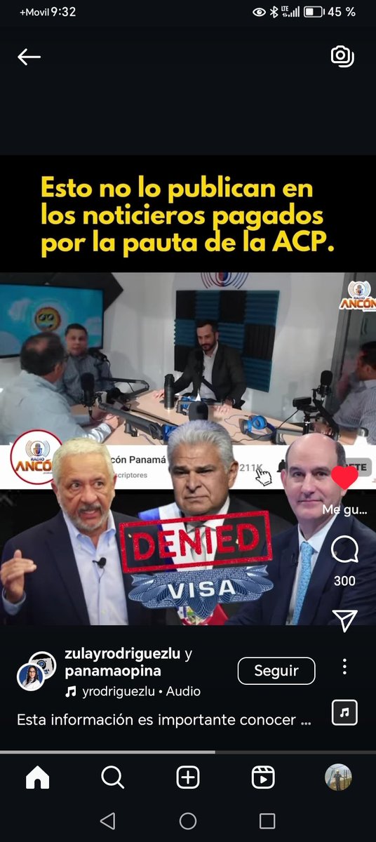 Le quitan la visa al administrador del <a href="/canaldepanama/">Canal de Panamá</a> al presidente <a href="/JoseRaulMulino/">José Raúl Mulino</a> y al ladrón de <a href="/FelipeChapman/">Felipe Chapman</a> ya no pueden viajar a #usa por robarse millones del pueblo