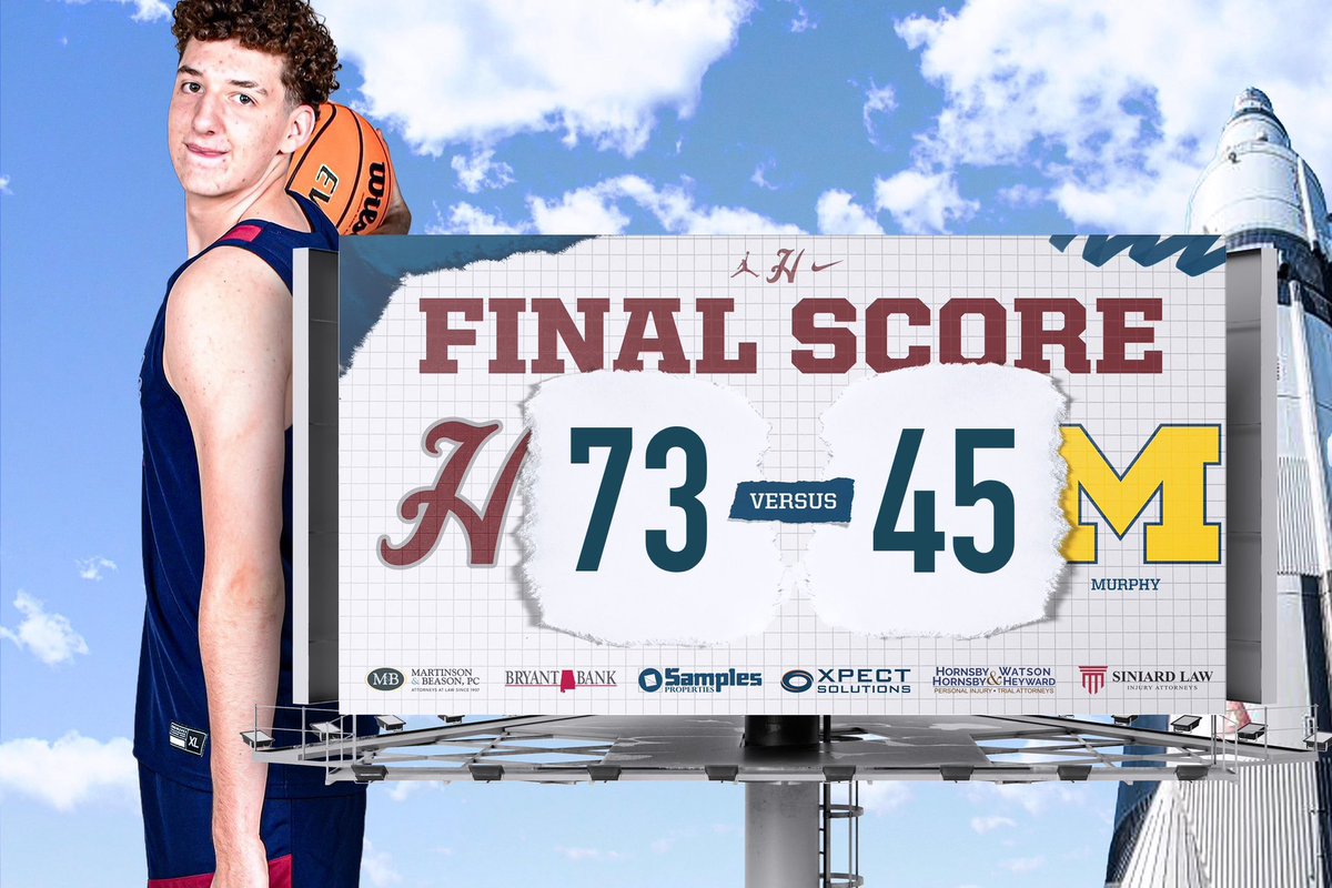 HuntsvilleMBB's tweet photo. Senior night dub.
π29-1, 6-0
@EvanToms34 21 points, 10 rebounds
@JD_Gossett5 17 points, 6 ast, 5 rebounds
@B_Rivers_2025 16 points, 6 rbds, 3 stls
@_Josh_Bowman 9 points, 4 ast
@elistapler 8 points, 5 ast, 5 rebounds
#TTW | #Kingsofculture https://t.co/e9cxswiikF