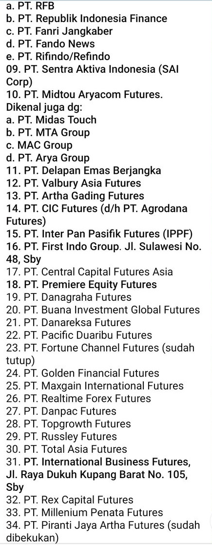 _407Chnsa's tweet photo. @worksfess Iya nder pialang, hati". Ini ya list" PT pialang https://t.co/dolVFJWITK