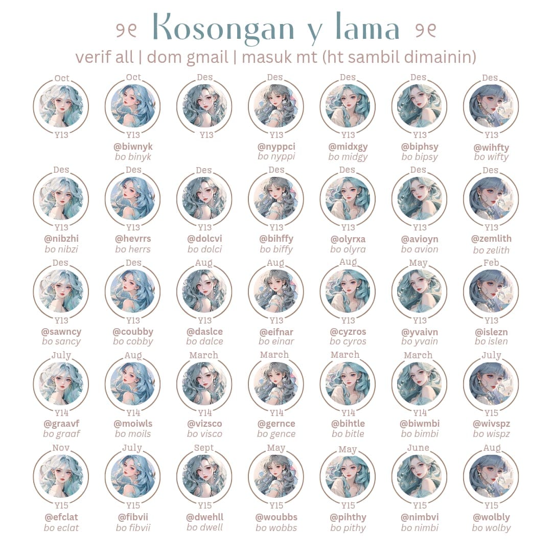 psychmin__'s tweet photo. WTS ACC KOSONGAN

💰10.000 / each

☆ Verif all (nongar)
☆ Domain gmail
☆ Go green
☆ Masuk mt + ht dimainin
☆ Bisa test mt
☆ Dapat data lengkap

#zonauang #zonajajan https://t.co/4VNjSerhJy