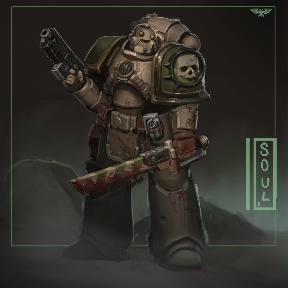 Plague marines after a lil' kleenex wipe

( a fun commish I just finished up! cred to the client below!)