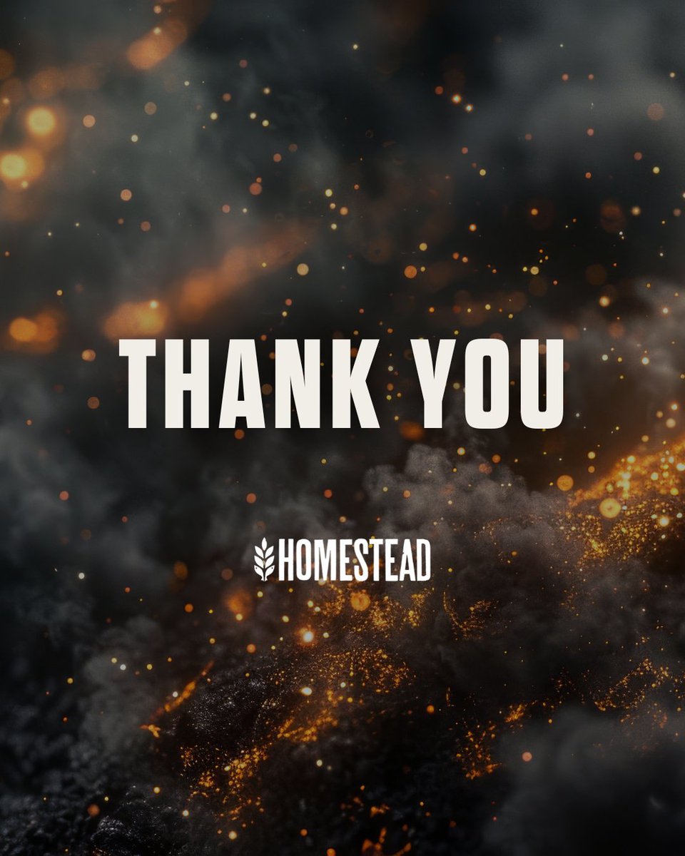 HomesteadMovie's tweet image. A heartfelt THANK YOU to everyone who participated in our giveaway! Your incredible support and enthusiasm mean the world to us, and a huge thank you to our amazing brand partners who made this possible. 🙌
Congratulations to our lucky winner, James M. from Kansas! We’re excited…
