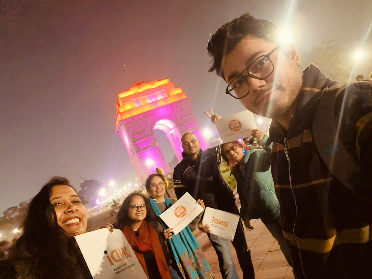 On #WorldNTDDay yesterday, India Gate was shining in NTD colors. Let's unite to fight against neglected diseases. #BeatNTDs