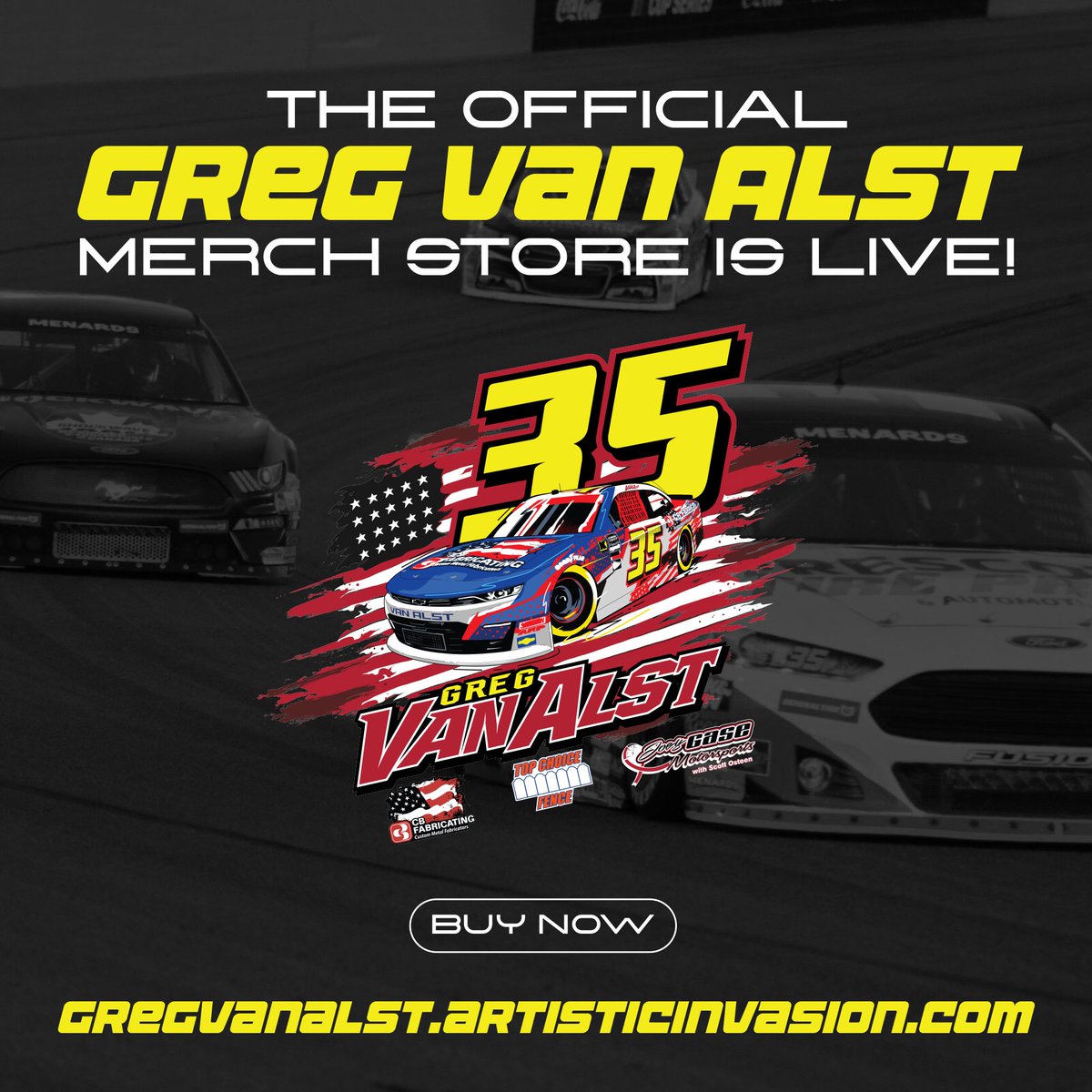 GregVanAlst35's tweet image. 🏁🔥Merch is HERE! 🔥🏁
🔥 T-Shirts
🔥 Hoodies
⚡ Limited stock—don’t wait! Get yours now before they’re gone!
📲 Order now: gregvanalst.artisticinvasion.com
@J_G_Motorsports
@NASCAR
@DAYTONA
@NASCAR_Xfinity