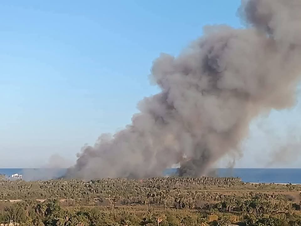 metmexBCS's tweet photo. 🔥 🌴 Nuevamente se registra un terrible #incencio esta tarde en el Estero de San José del Cabo, #BajaCaliforniaSur.

🚒 Bomberos, Protección Civil y autoridades siguen trabajando en la zona. https://t.co/xpmneIe1Qx