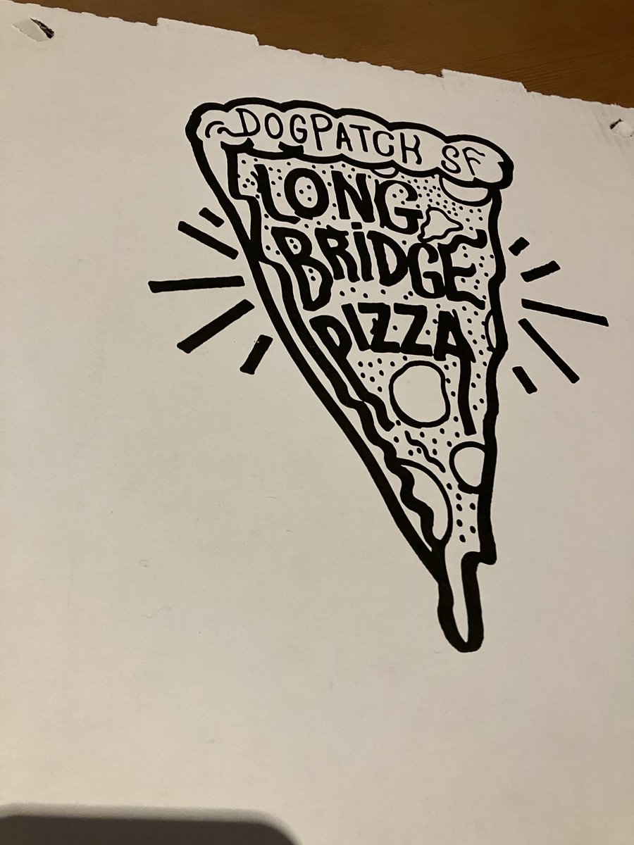 Nombe's tweet image. ⁦@LongBridgePizza⁩ - is legit the BEST NY-Style za maker in town.  Enjoy it with ⁦@PlinyTheElderGO⁩ in #Dogpatch or an ⁦@barebottle DIPA in #Bernal.  Definitely #SF’s best #pizza!