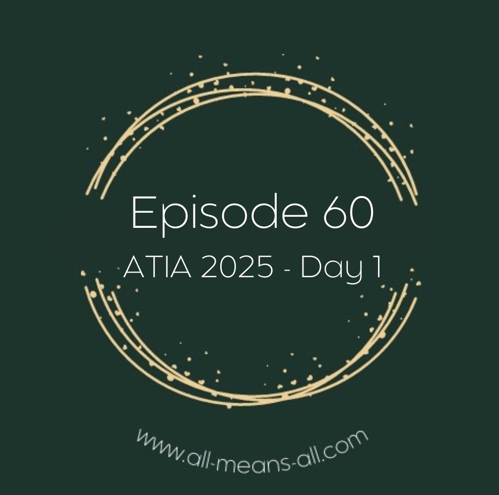 #ATIA2025 - Day 1 in the books! ✅ A day packed with learning &amp; networking. It’s always energizing to be surrounded by such passionate educators. 🎉 Our 1st recap is up—listen in on your favorite podcast platform and check back for tomorrow's highlights! #AllMeansALL #DayOneRecap