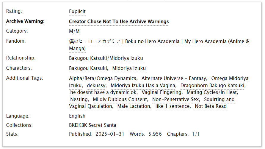 anji 🍊 shoyo's mom (@bonusbiscuits) on Twitter photo Touch (BKDK)
- oneshot
- 5.9k words
- A/B/O, heat&nesting, dekussy (mind the tags!)
- #BKDKBKSS <a href="/BKDKBKSS/">BKDKBK Secret Santa 2024</a> gift for <a href="/9r7g5h/">The 9 One🧡💚🧡</a> 💚🧡
- link below 🍊 Touch (BKDK)
- oneshot
- 5.9k words
- A/B/O, heat&nesting, dekussy (mind the tags!)
- #BKDKBKSS <a href="/BKDKBKSS/">BKDKBK Secret Santa 2024</a> gift for <a href="/9r7g5h/">The 9 One🧡💚🧡</a> 💚🧡
- link below 🍊