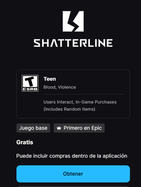 Shatterline LATAM tweet media
