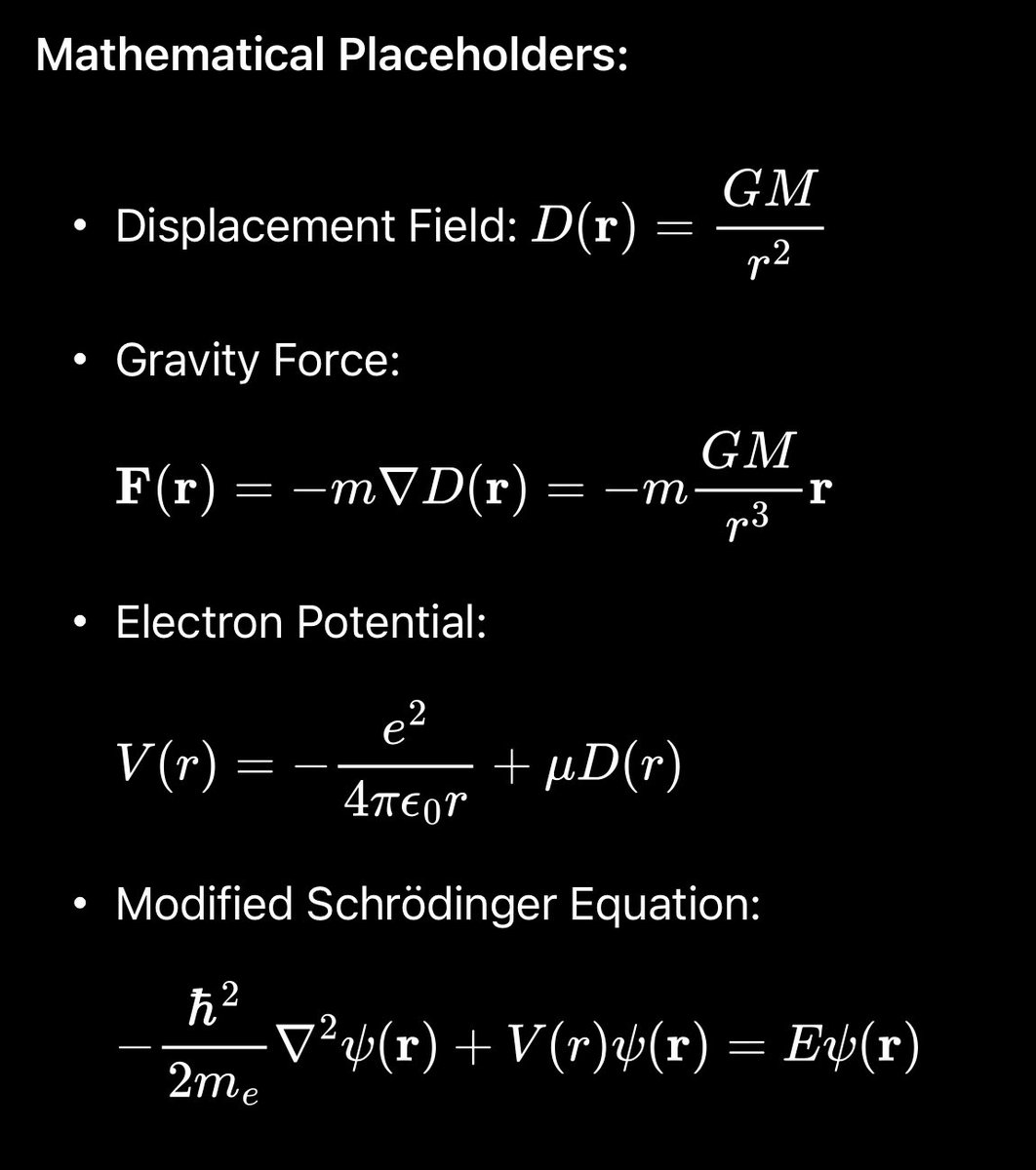 RealFishTanks's tweet photo. Control gravity, control time; light speed ahead #Physics #Innovation 

Grok created a mathematical template for the idea. https://t.co/MBwlYh6p0r