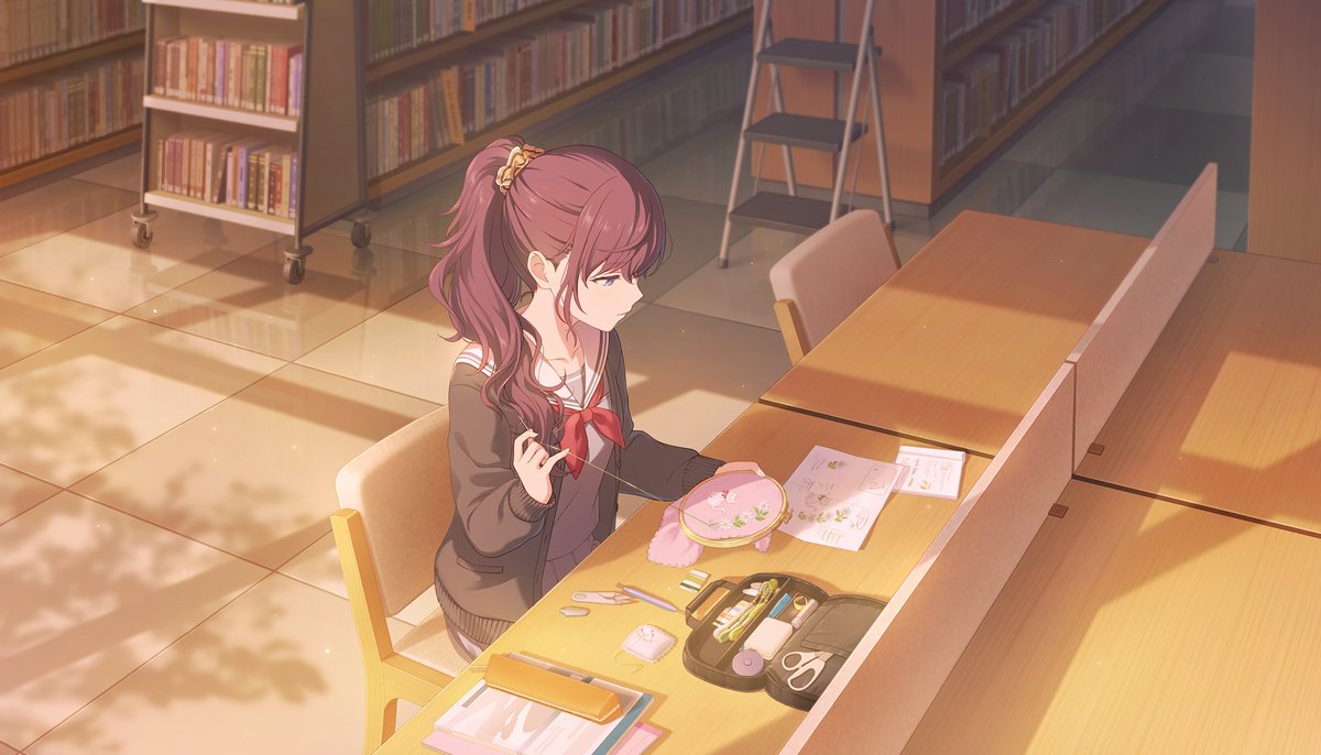 静かな図書室で】朝比奈まふゆ ☆4 ※画像を長押しで4K表示できます