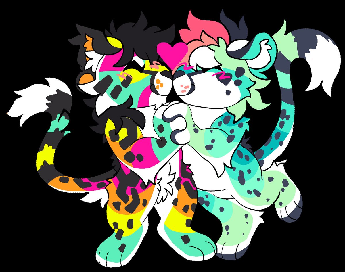 vvitchbolt's tweet photo. ✨💘 Smoochy YCHs are OPEN !! 💘✨  

These are $50 each!  

Fairly species friendly!! Heavy edits might face an upcharge on a case by case basis!!   

DMs are open for orders. They'll be open throughout February, even after valentines, but will close at the end of the month! https://t.co/C8DFMMdl95