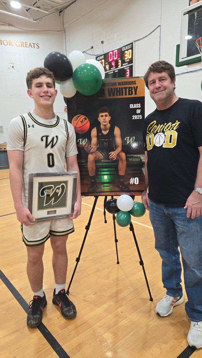 Great Senior Night. 8 seniors.