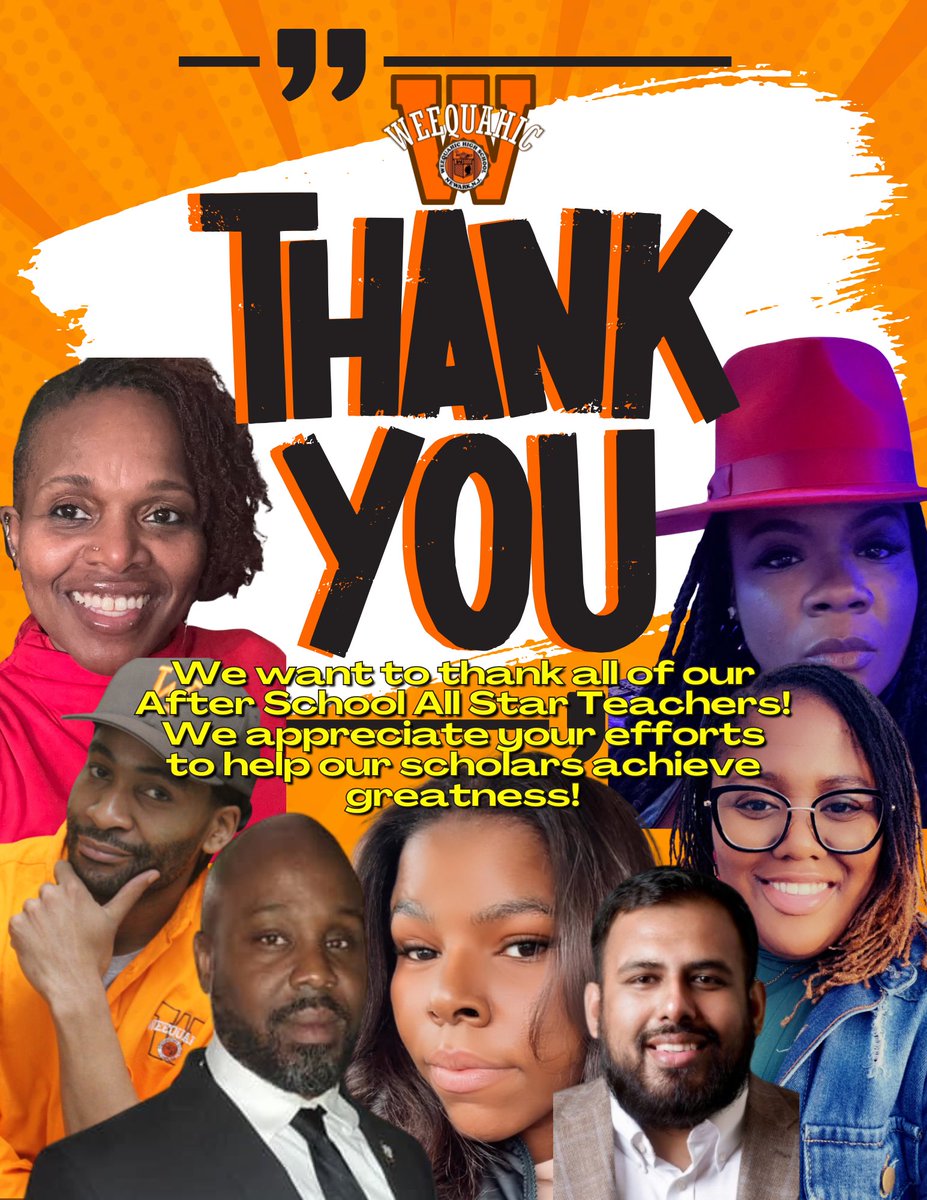 Shining a Spotlight on Excellence! ⭐️✨ A huge THANK YOU to our After School All-Star Teachers for your dedication and hard work in helping our scholars achieve greatness! #WeequahicPride #ThankYouTeachers #AfterSchoolAllStars