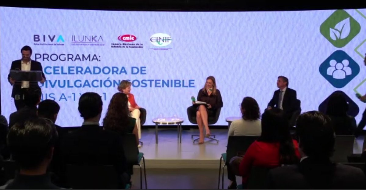 Ambiente_CMIC's tweet photo. El día de hoy @BIVAMX dio el banderazo al programa "Aceleradora de Divulgación Sostenible" ♻️

Dónde la @ContactoCINIF  y la @cmicnacional, dialogaron sobre el rol de la sostenibilidad en las empresas y los beneficios de adoptar medidas de reporte sostenible.

@66mrjacs19 https://t.co/SiTJZ0fFBC