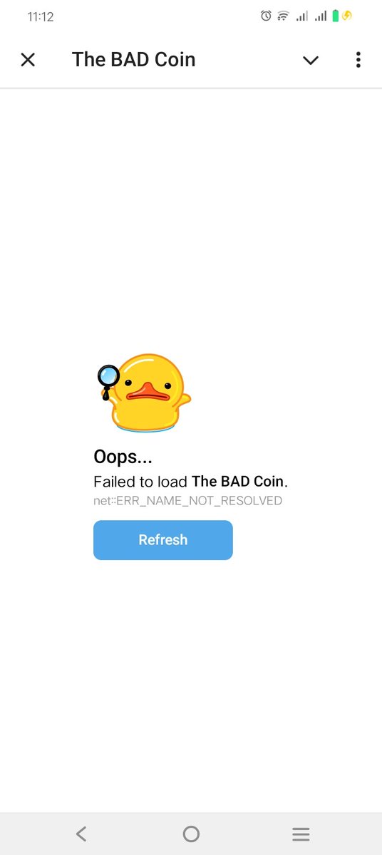tv_cabs's tweet photo. @badmeme_coin @zealy_io what happen to your BAD TG App ? its always look like this its been 4 days now . https://t.co/ewA14NKaqU
