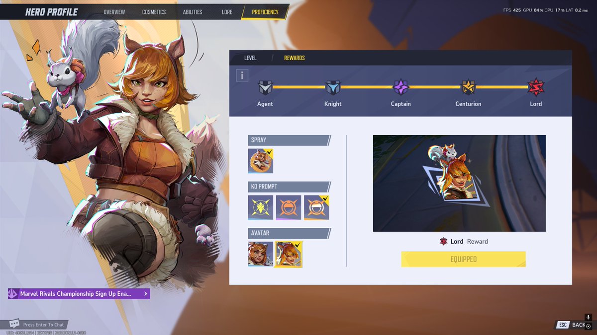 Lord Squirrel Girl Achieved