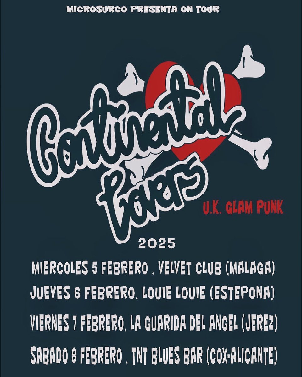 Continental Lovers (@contilovers) on Twitter photo We are off to Spain next week for a small run of shows! <a href="/ruta66mag/">Ruta 66</a> <a href="/Ruta66_FM/">Ruta 66 Rock</a> <a href="/lucindarecords/">Lucinda Records</a> <a href="/Dirty_Rock/">Dirty Rock Magazine</a> <a href="/rtve/">RTVE</a> We are off to Spain next week for a small run of shows! <a href="/ruta66mag/">Ruta 66</a> <a href="/Ruta66_FM/">Ruta 66 Rock</a> <a href="/lucindarecords/">Lucinda Records</a> <a href="/Dirty_Rock/">Dirty Rock Magazine</a> <a href="/rtve/">RTVE</a>