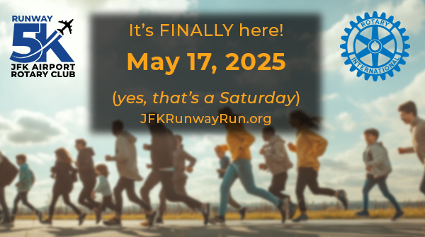 JFKRunwayRun's tweet photo. 🚨 It's FINALLY here! 👏🥳 The date for 2025 JFK Runway Run is May 17th (yes, it's a Saturday!) at @JFKAirport. 🏃‍♂️✈️ Online registration isn't open yet, we'll post here once it goes live. Save the date! Make plans with your family, friends, and colleagues! 😍 https://t.co/O1PSCT5fPu