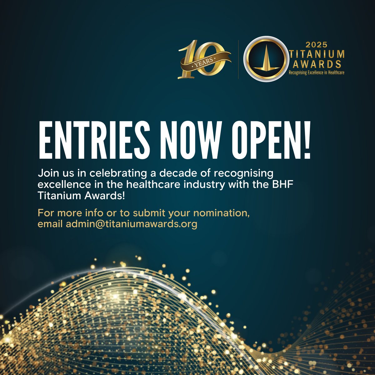 Do you know an individual or organization making a remarkable impact in the healthcare industry? Now is your chance to honour their dedication and achievements by nominating them for the 2025 Titanium Awards! Submit your nomination here: bit.ly/3ZNHaQr