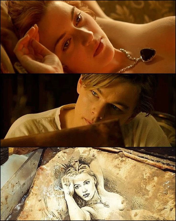 Plutospitter1's tweet photo. In Titanic (1997), the drawing of Rose wearing the necklace was sketched by James Cameron himself. Leonardo DiCaprio’s hands were never in the frame—it’s Cameron’s artwork! https://t.co/kHCtgWtcOJ