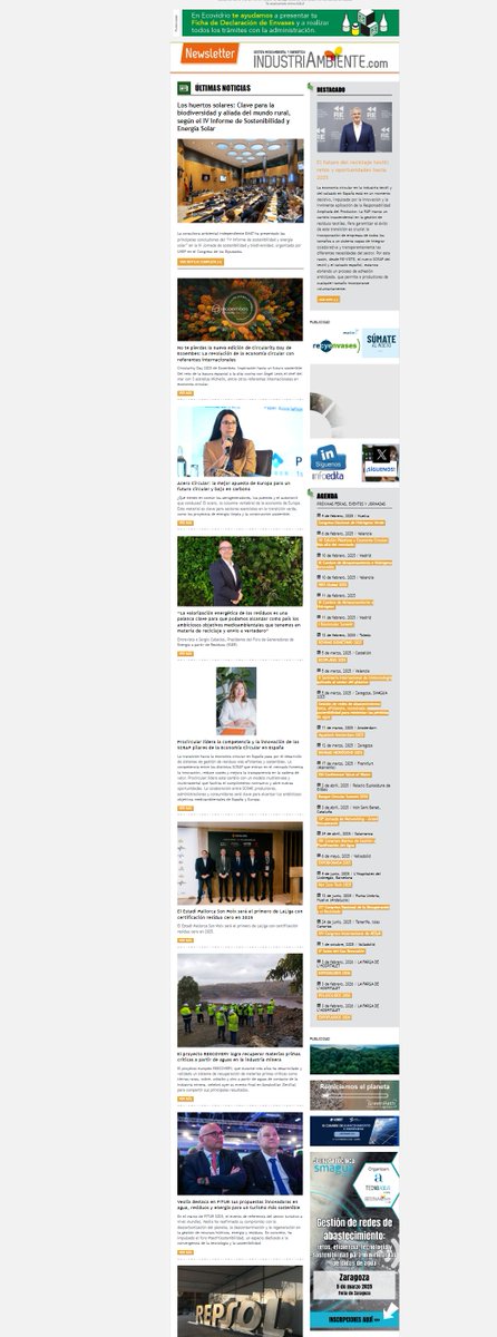 Newsletter de #IndustriAmbiente

Resumen de las noticias más destacadas del sector medioambiental y energético. ¡Suscríbete! infoedita.es/archivos/alta-…

☀️🌱Huertos Solares - Agrivoltaica: Se destacan como esenciales para la biodiversidad y para el desarrollo rural según el informe
