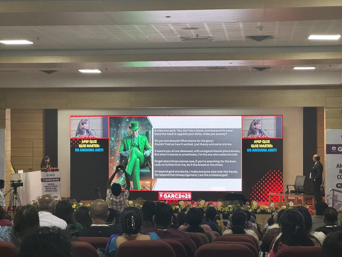 Vedhika shanker (@vedhika_shanker) on Twitter photo Boys and girls, men and women, remember, the Riddler is always watching <a href="/Archana_Areti/">archana areti</a> #GARC25
<a href="/AoraIndia/">AORA India</a>
<a href="/tsmurali/">Murali Thondebhavi</a> <a href="/drmugdha94/">mugdha Patwardhan</a> <a href="/DrRiteshRoy1/">Prof Dr Ritesh Roy</a> <a href="/anesthetix/">Amjad Maniar</a> <a href="/DrDiveshArora/">Divesh Arora</a> <a href="/Srinityakollu/">Nitya K</a> <a href="/KartikBSonawane/">Dr.Kartik Sonawane</a> <a href="/Ishitagarg31/">Ishita Garg</a> <a href="/ShlokSaxena_/">Shlok Saxena</a> <a href="/megha_venk/">Dr Megha Venkatesh</a> <a href="/DrTuhinM/">Tuhin</a> <a href="/wqsamd/">Waquas Ahmed, MD</a> <a href="/thereeldoc/">jhanvi bajaj</a> Boys and girls, men and women, remember, the Riddler is always watching <a href="/Archana_Areti/">archana areti</a> #GARC25
<a href="/AoraIndia/">AORA India</a>
<a href="/tsmurali/">Murali Thondebhavi</a> <a href="/drmugdha94/">mugdha Patwardhan</a> <a href="/DrRiteshRoy1/">Prof Dr Ritesh Roy</a> <a href="/anesthetix/">Amjad Maniar</a> <a href="/DrDiveshArora/">Divesh Arora</a> <a href="/Srinityakollu/">Nitya K</a> <a href="/KartikBSonawane/">Dr.Kartik Sonawane</a> <a href="/Ishitagarg31/">Ishita Garg</a> <a href="/ShlokSaxena_/">Shlok Saxena</a> <a href="/megha_venk/">Dr Megha Venkatesh</a> <a href="/DrTuhinM/">Tuhin</a> <a href="/wqsamd/">Waquas Ahmed, MD</a> <a href="/thereeldoc/">jhanvi bajaj</a>