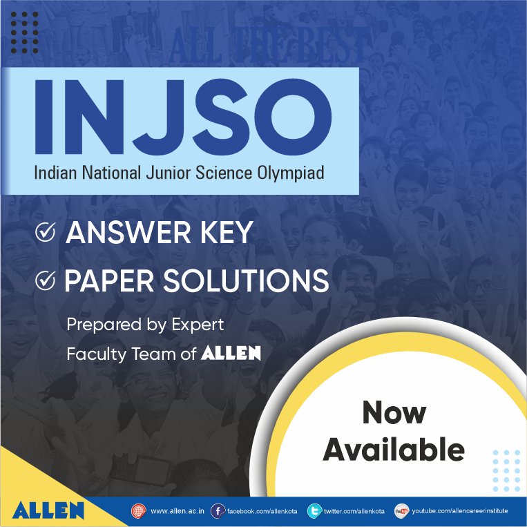 ALLENkota's tweet photo. ๐งช The wait is over! INJSO 2025 Paper Solutions are here
๐ Get the detailed solutions for INJSO 2025 and analyze your performance.
๐ Check it out now: https://t.co/qOAhkY8Ymi
#ALLEN #INJSO2025 #PaperSolutions #PNCF #AvailableNow https://t.co/4dyt74hfwj