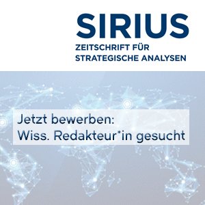 Stiftung Wissenschaft und Demokratie (@swud_org) on Twitter photo Letzte Chance! 🚨
Bewerben Sie sich noch bis diesen Sonntag, 🗓️2.2. als wiss. Redakteur*in bei <a href="/JE_SIRIUS/">SIRIUS - Zeitschrift für Strategische Analysen</a> in Kiel & werden Sie damit Teil der Stiftung Wissenschaft und Demokratie!
Alle Infos hier: 👉 tinyurl.com/y3pr5vus
#Job #Karrierechance #InternationaleBeziehungen Letzte Chance! 🚨
Bewerben Sie sich noch bis diesen Sonntag, 🗓️2.2. als wiss. Redakteur*in bei <a href="/JE_SIRIUS/">SIRIUS - Zeitschrift für Strategische Analysen</a> in Kiel & werden Sie damit Teil der Stiftung Wissenschaft und Demokratie!
Alle Infos hier: 👉 tinyurl.com/y3pr5vus
#Job #Karrierechance #InternationaleBeziehungen